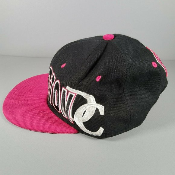 City Hunter Washington DC Snap Back Hat Black Magenta - Picture 2 of 11